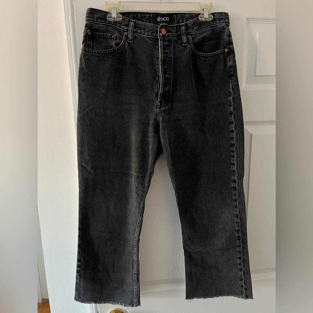 Etica Tyler Vintage Straight Jeans Black Size 31